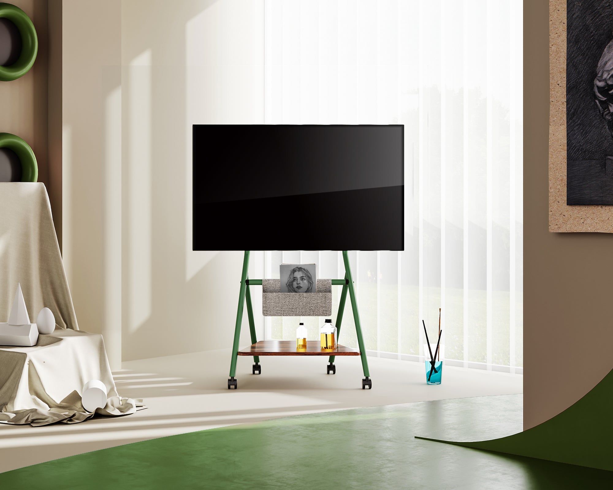 Collector TC65 TV-Ständer mit Rollen