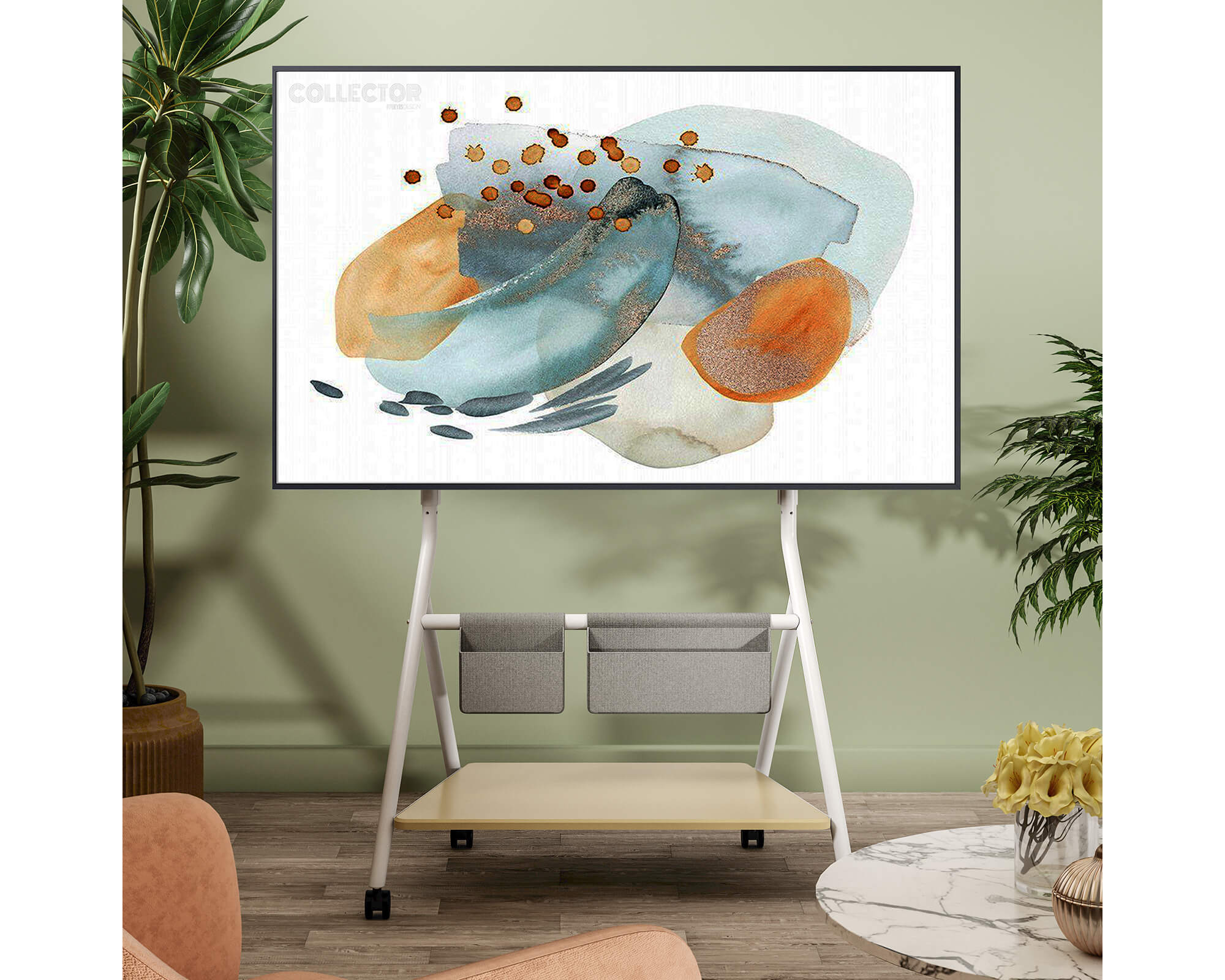 Collector TC78 Floor TV Stand with Wheels