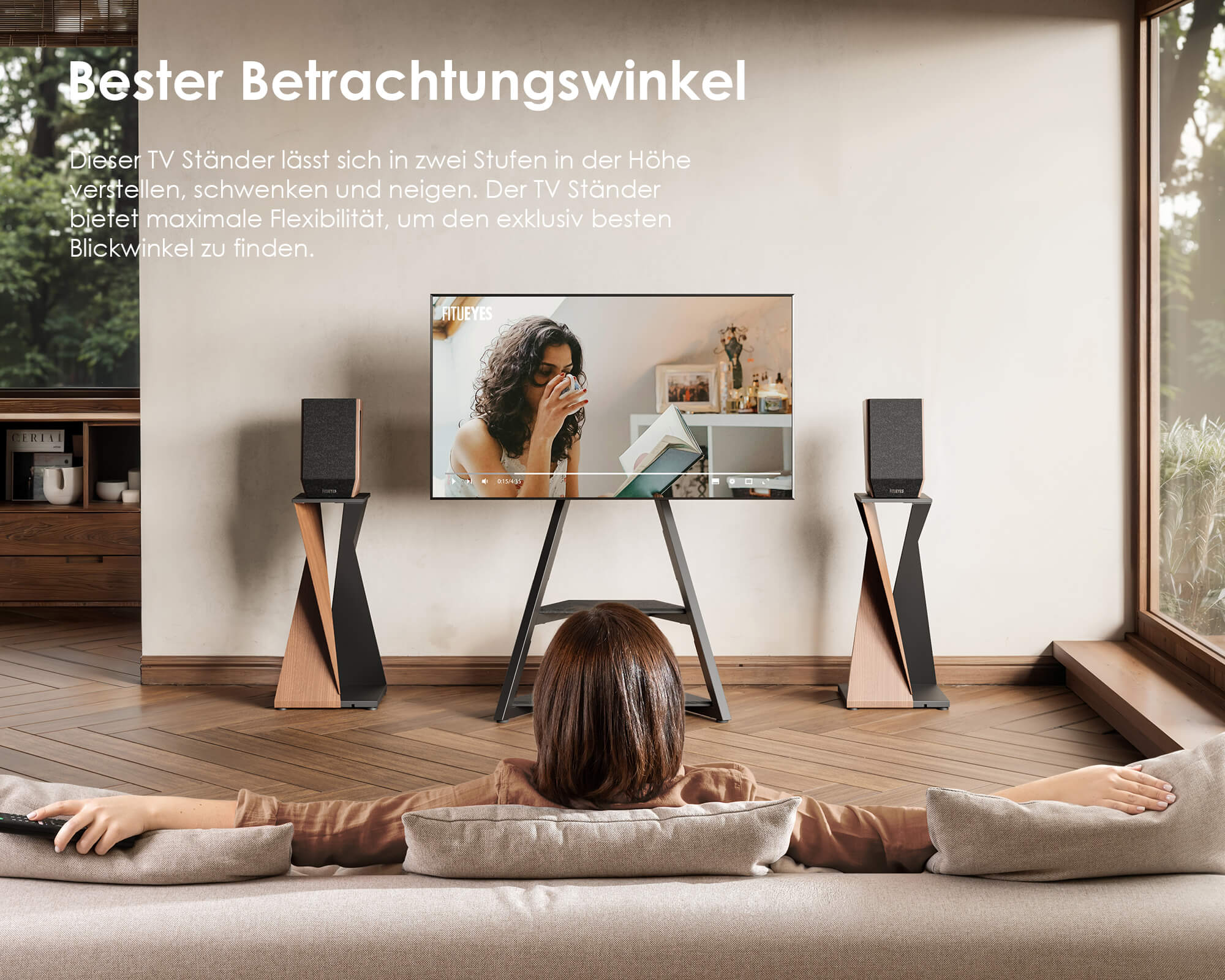 Eiffel TV Stand with Ambient Lighting