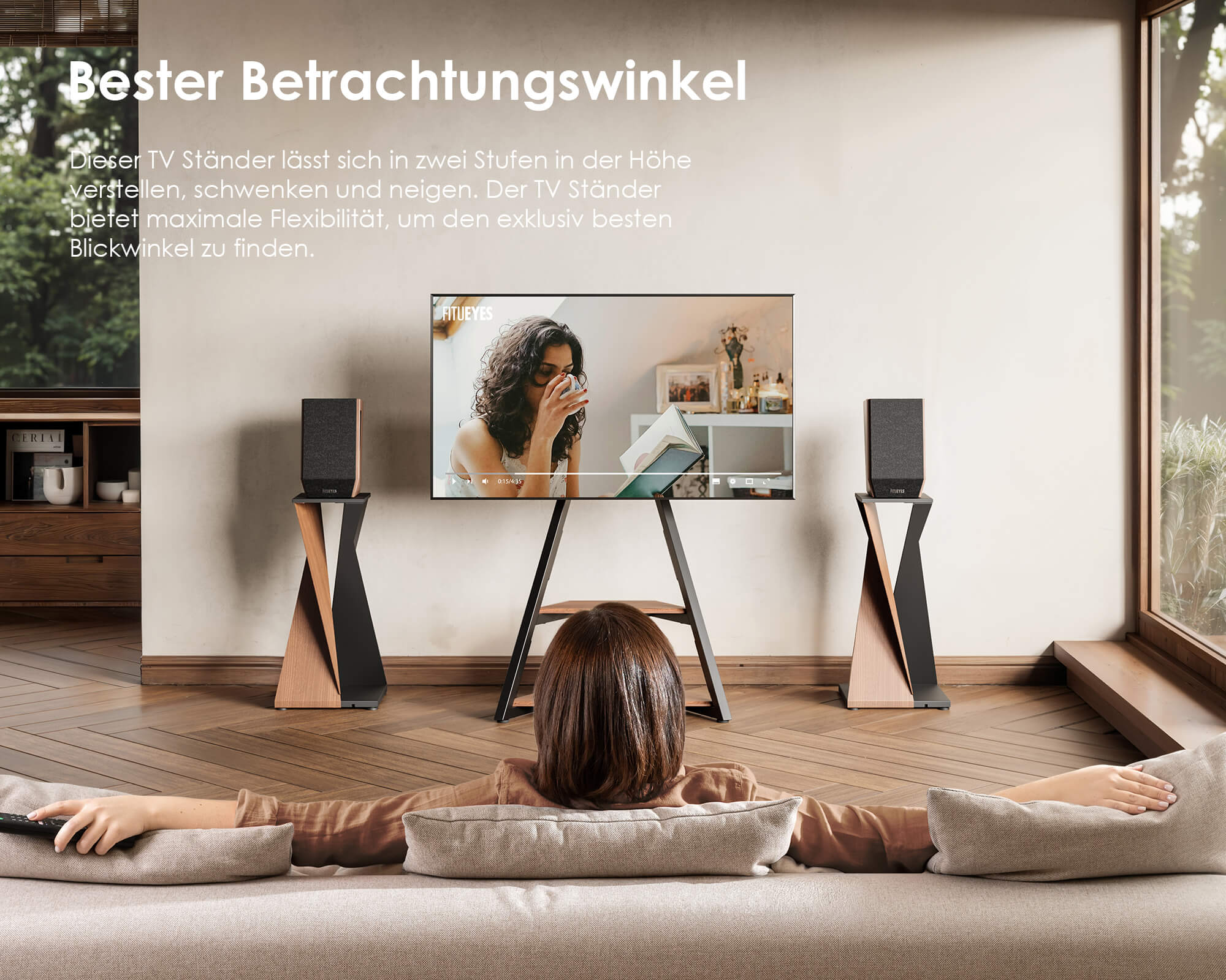 Eiffel TV Stand with Ambient Lighting