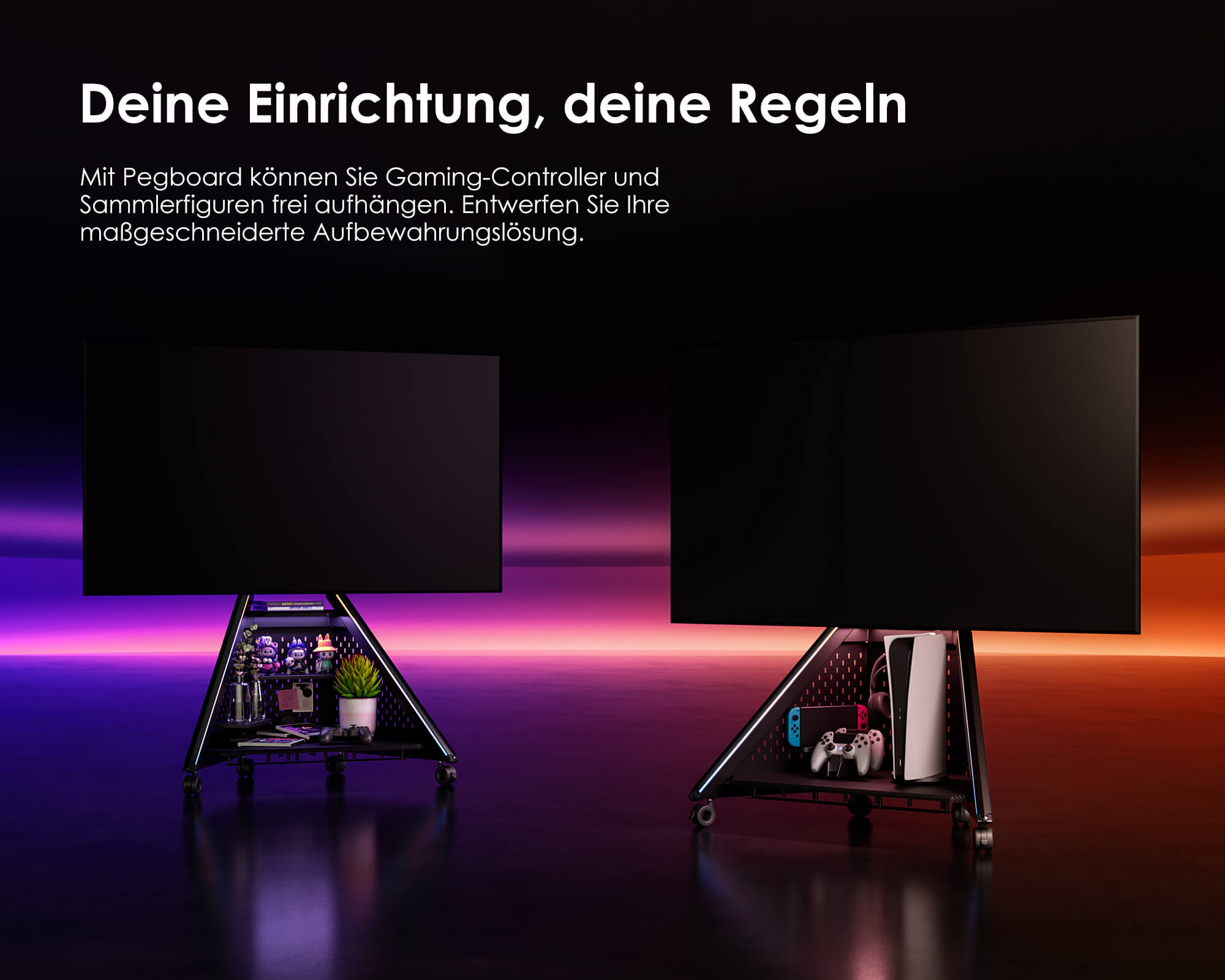 Eiffel Gaming FT65 TV-standaard met Wielen