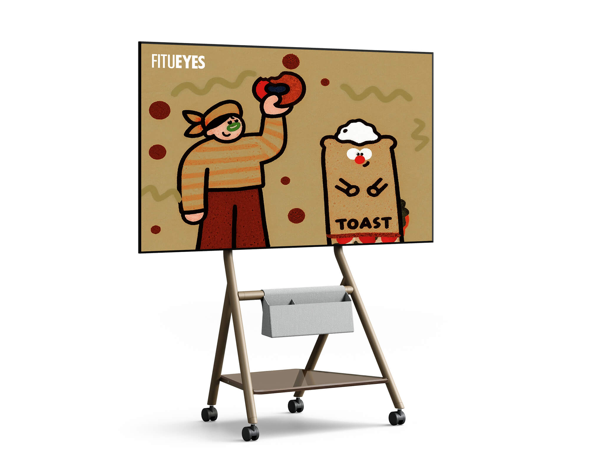 Collector TC65 TV-Ständer mit Rollen