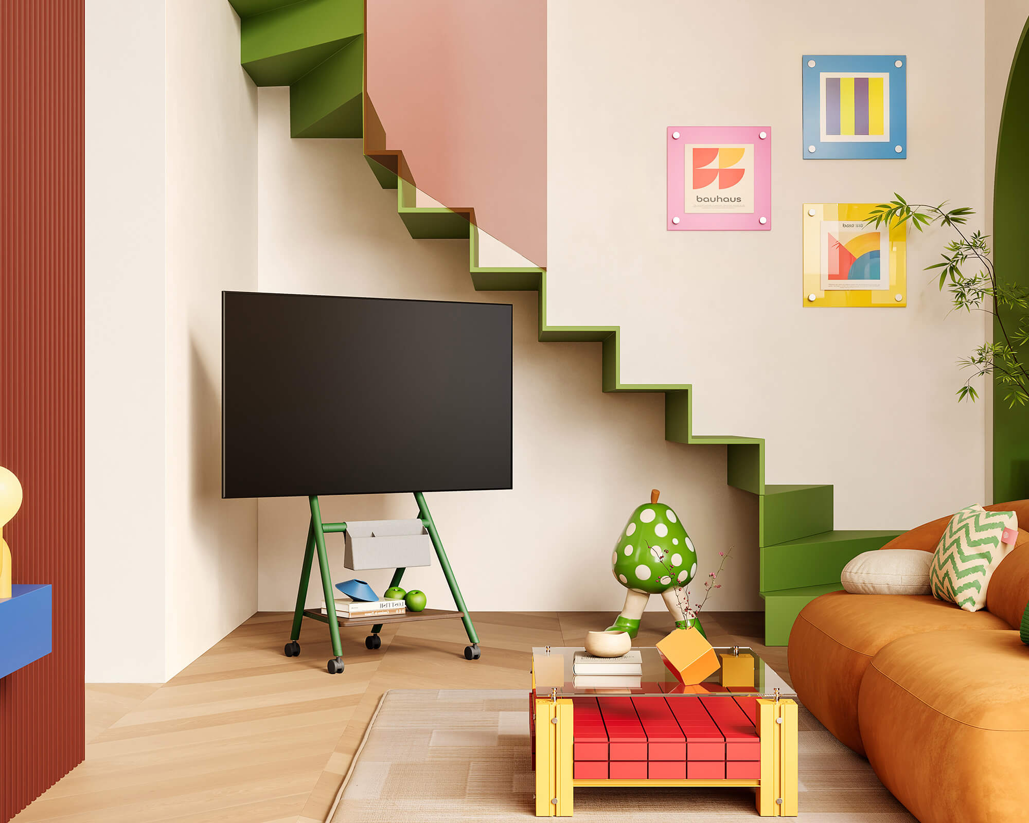 Collector TC65 TV-Ständer mit Rollen