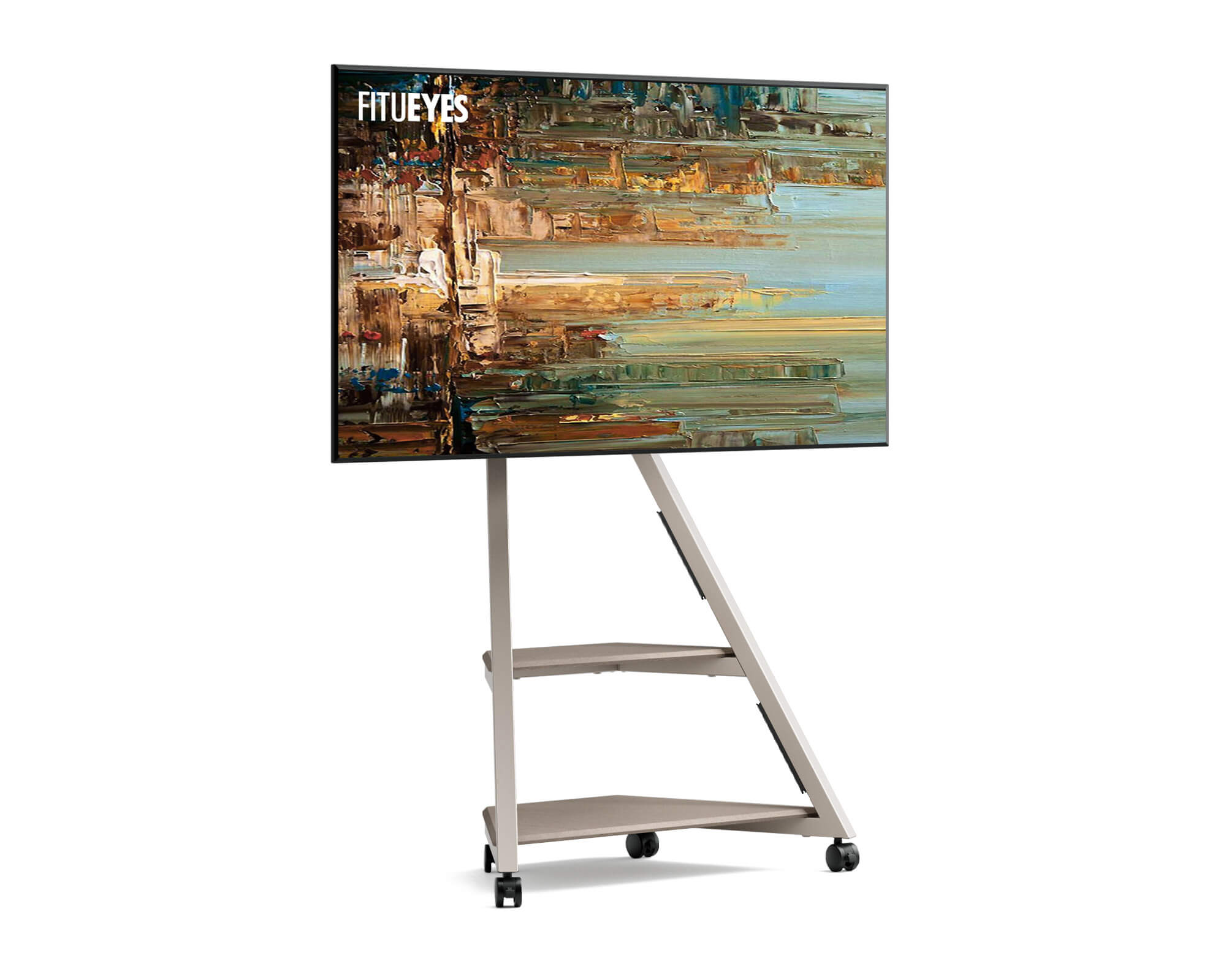Eiffel TV Ständer mit Rollen