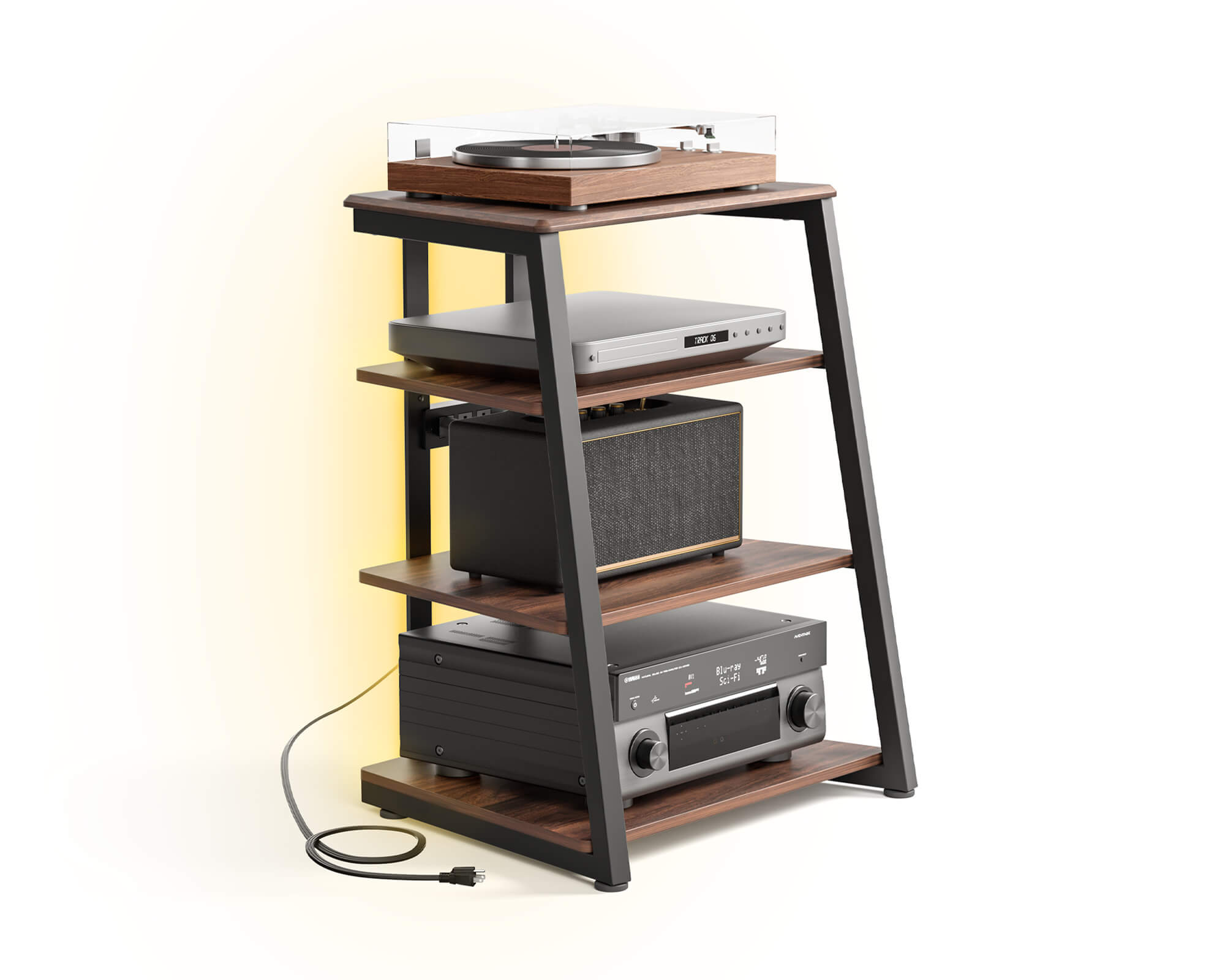 Eiffel V2 AS06 LED HIFI Rack mit Steckdose