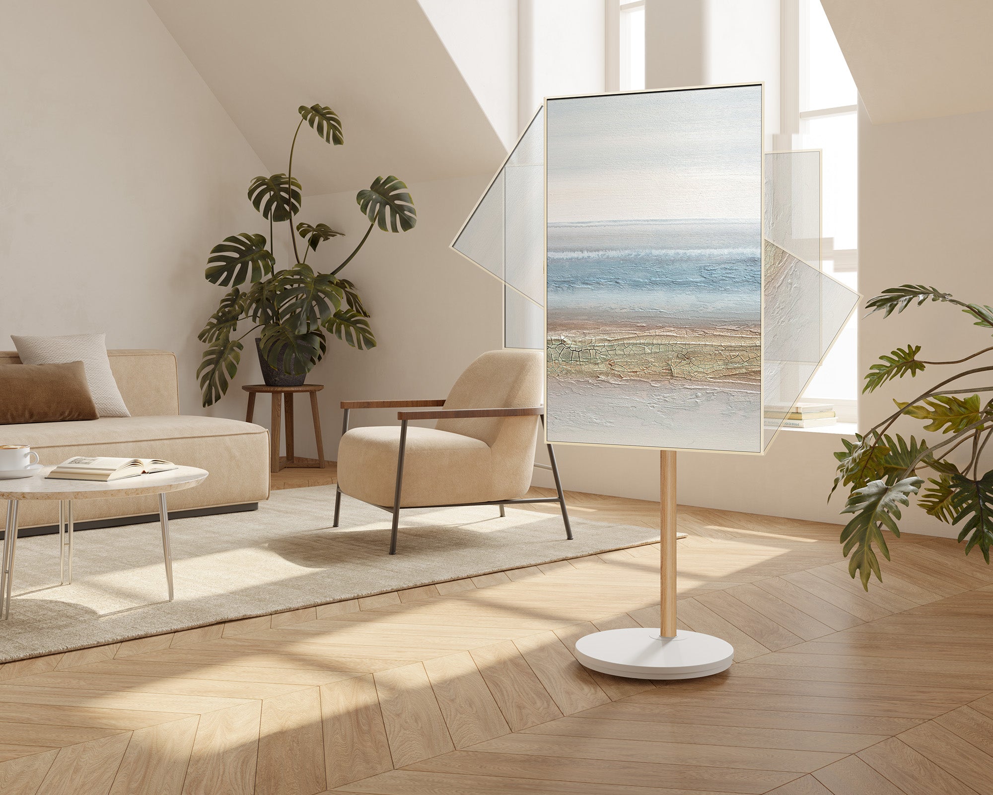 Master V2 PRO FT48 TV-Ständer mit Rollen