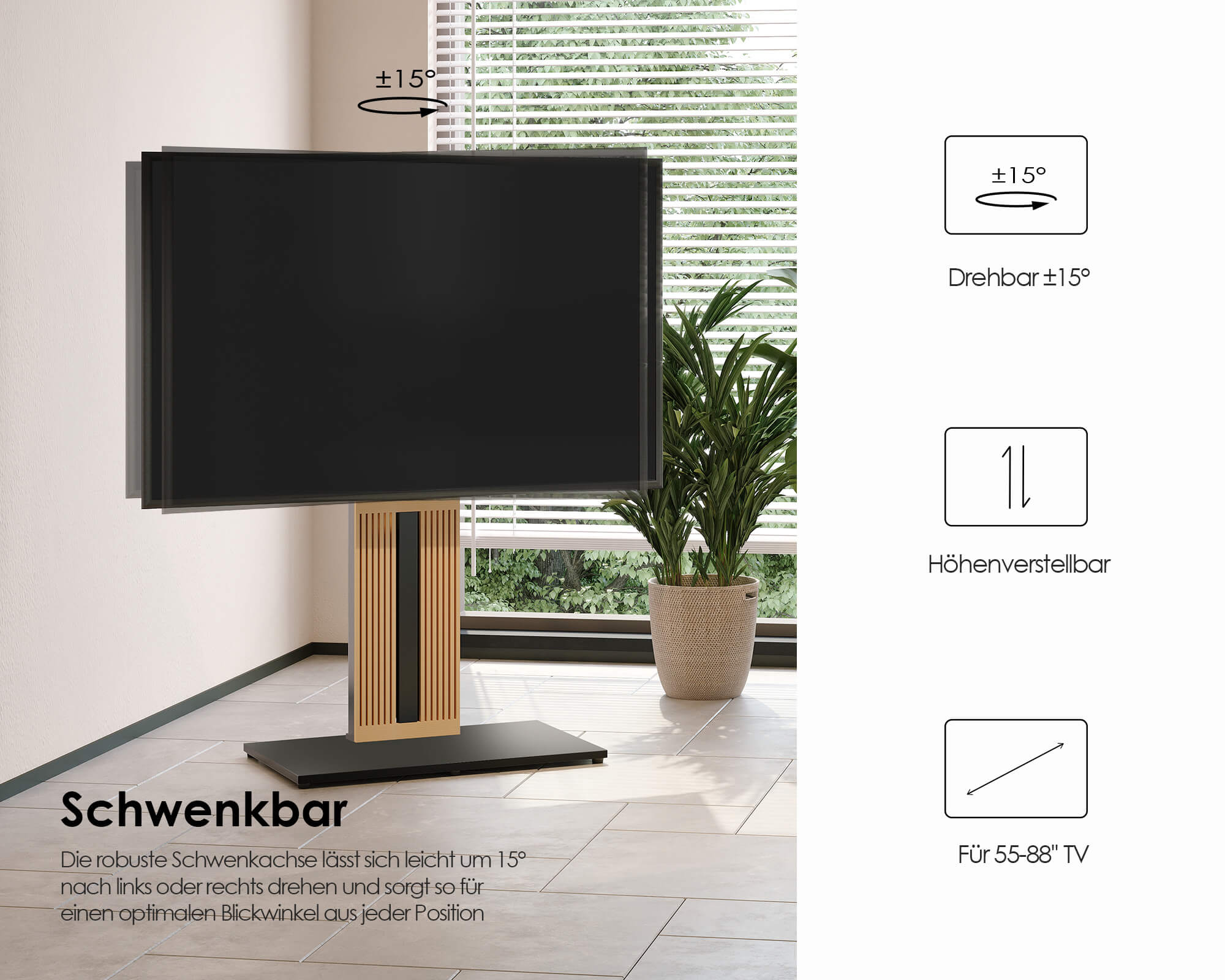 Zen FT88 Floor TV Stand