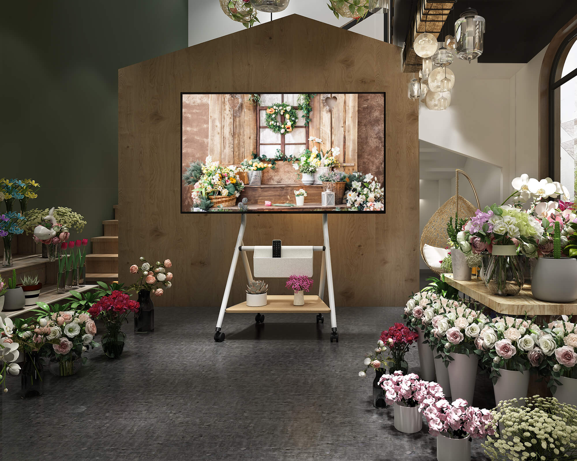 Collector TC65 TV-Ständer mit Rollen