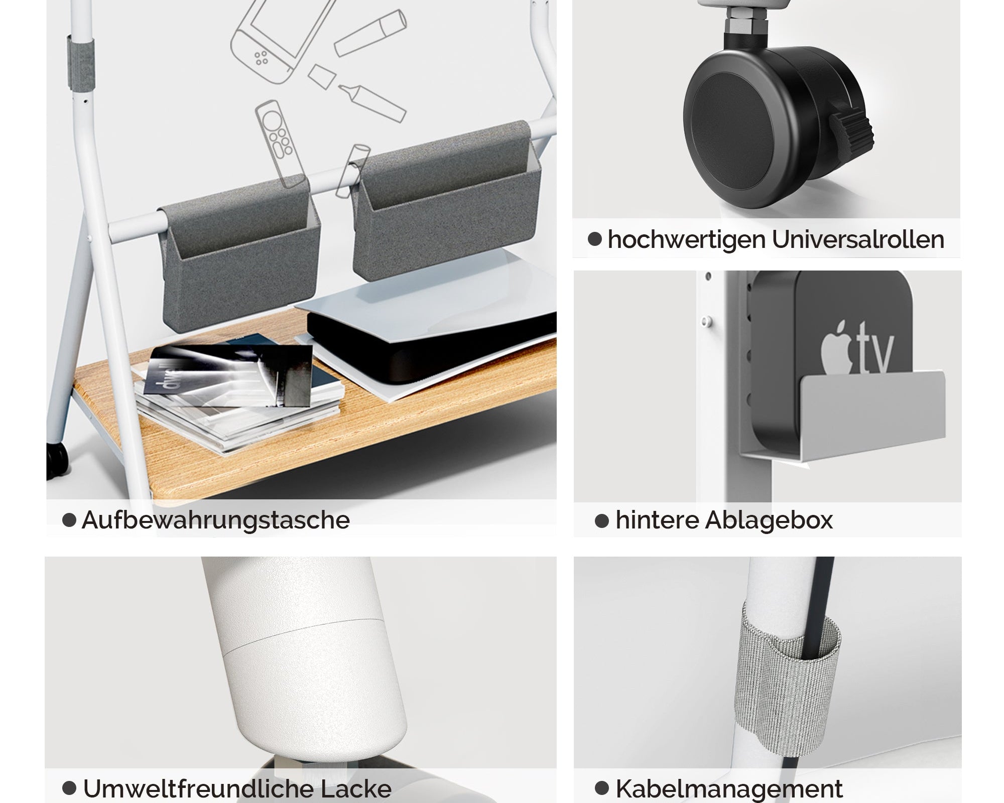 Collector TC78 TV-standaard met wielen
