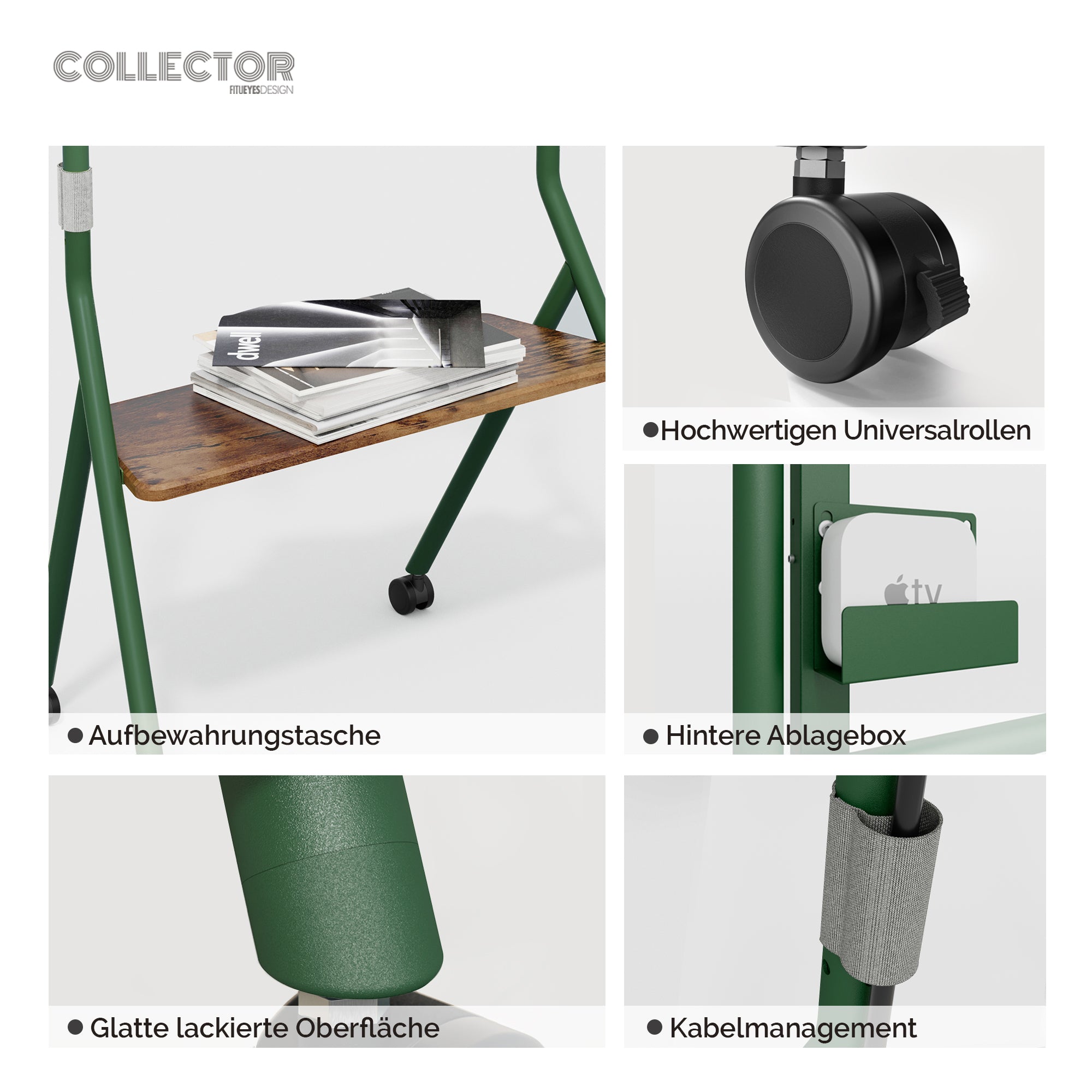 Collector TC78 TV-standaard met wielen