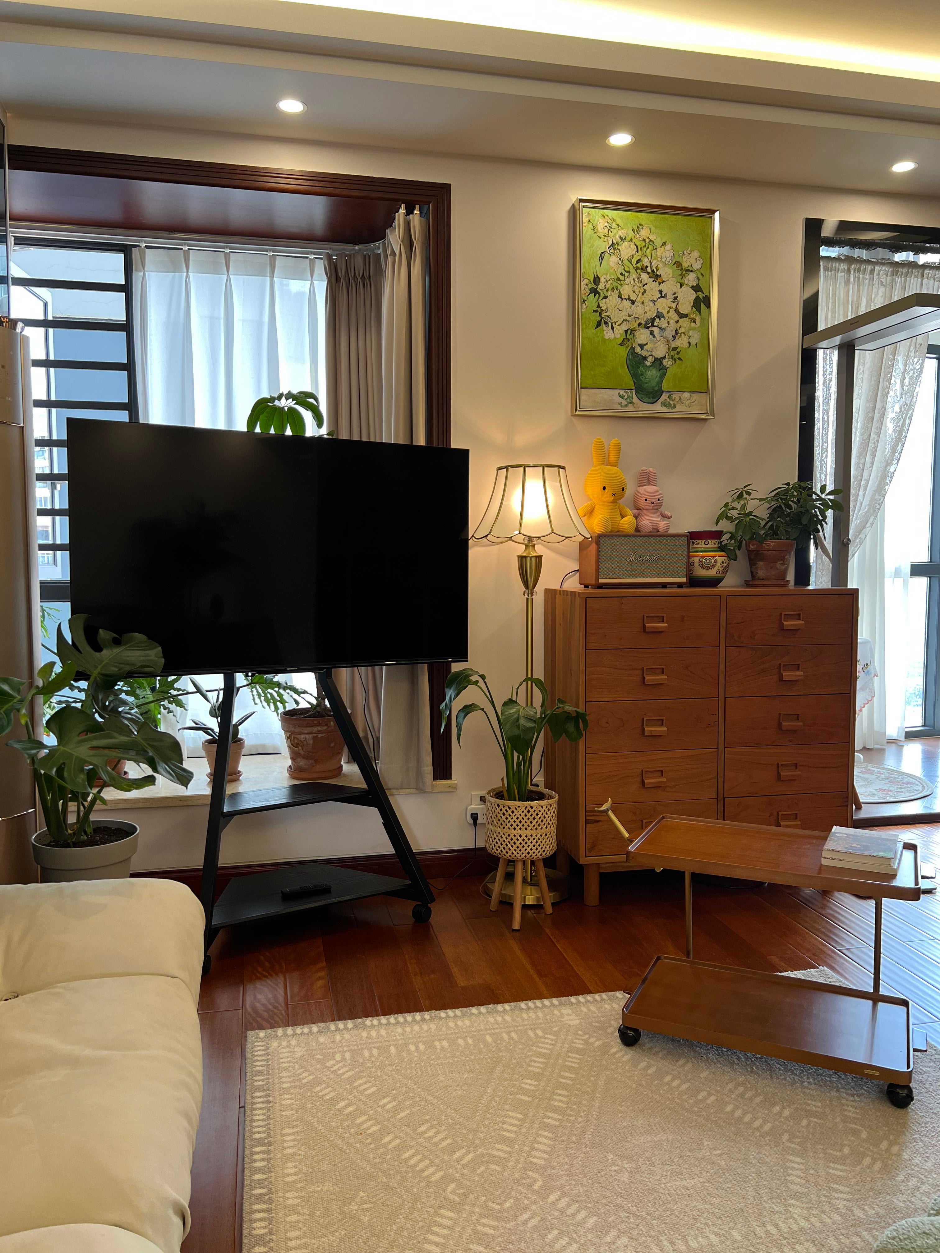 tv stand-schwarz-zuhause
