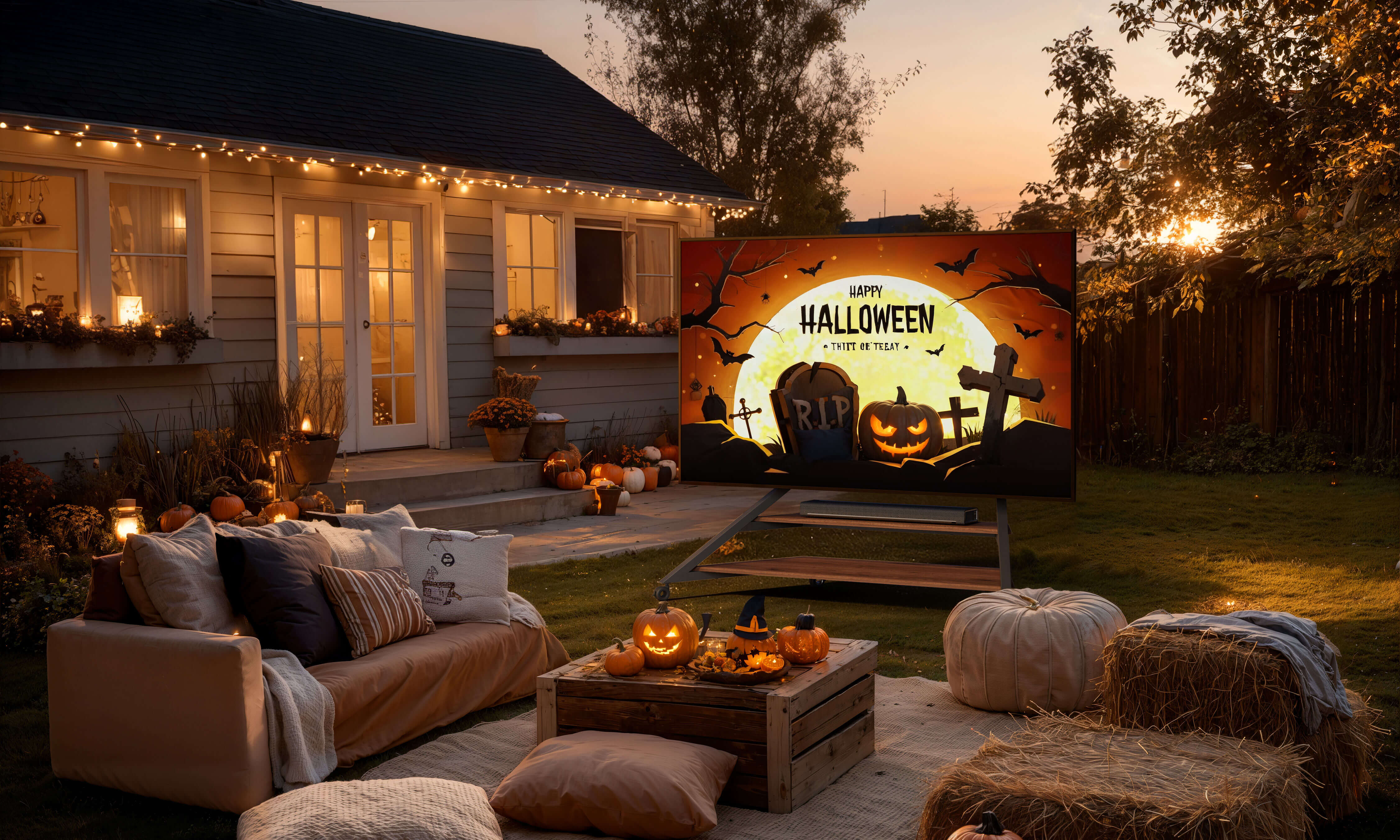 Outdoor TV Ständer FITUEYES Eiffel für 100 Zoll