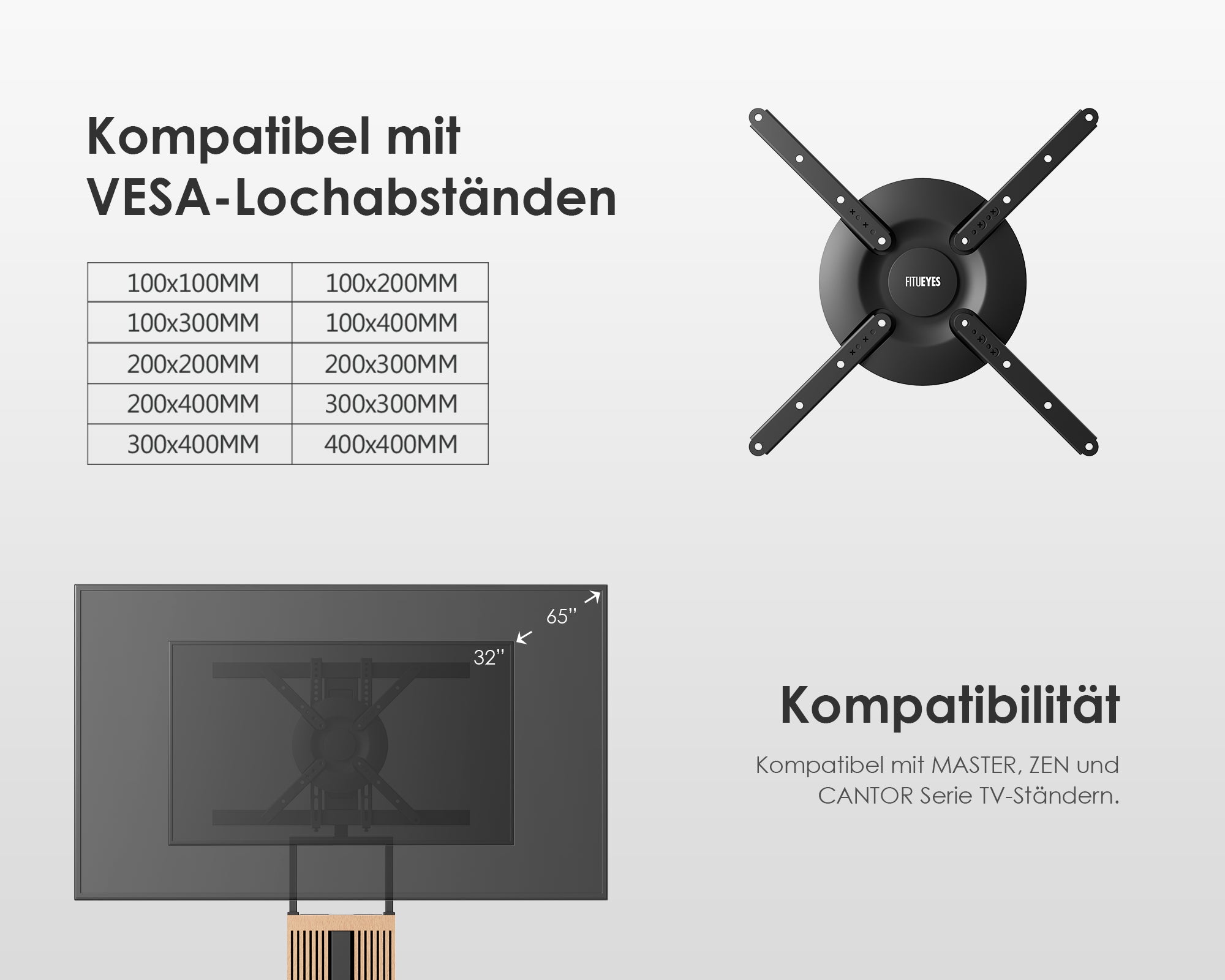 Scherm draaibare adapter