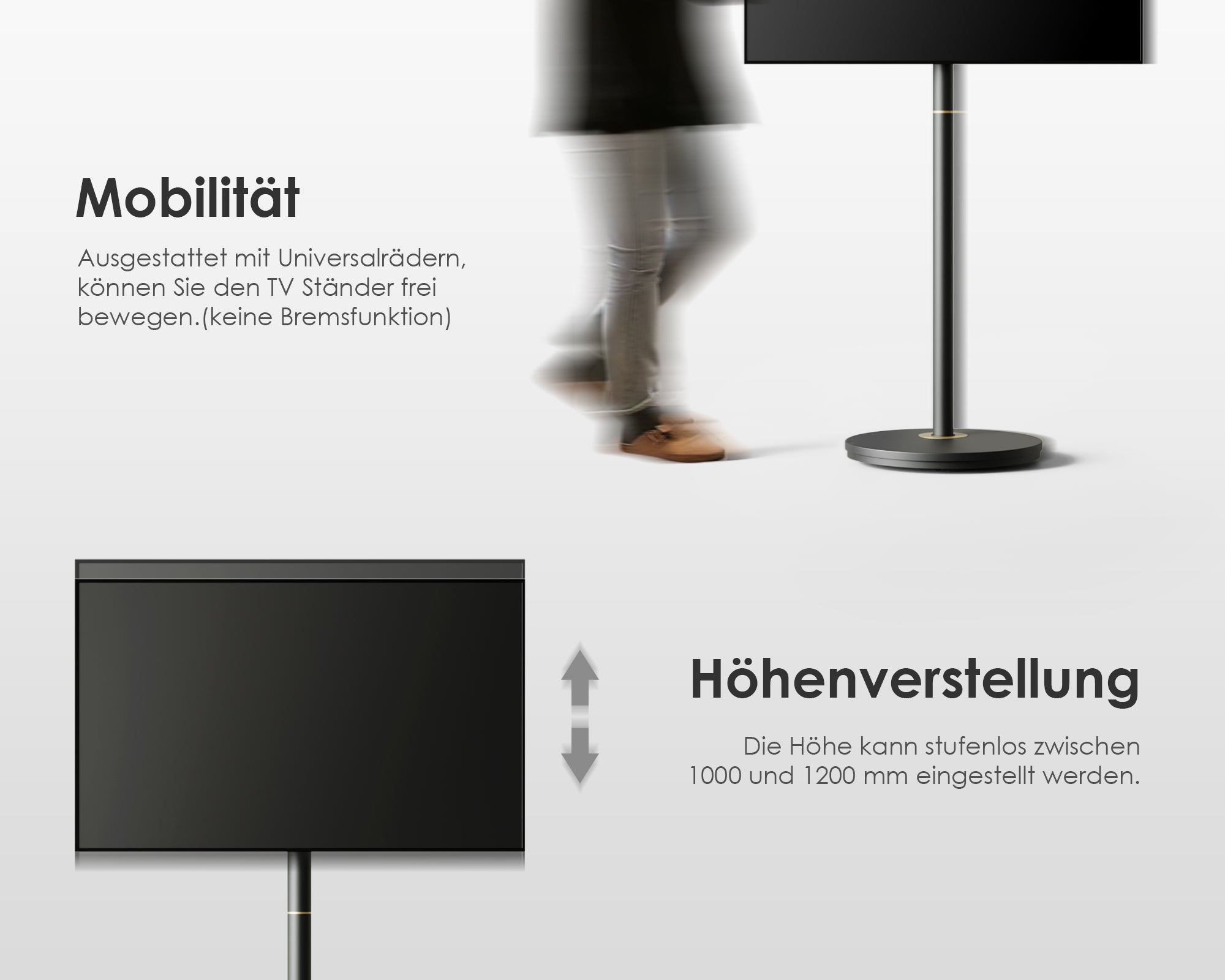 Master V2 FT48 TV-standaard met wielen