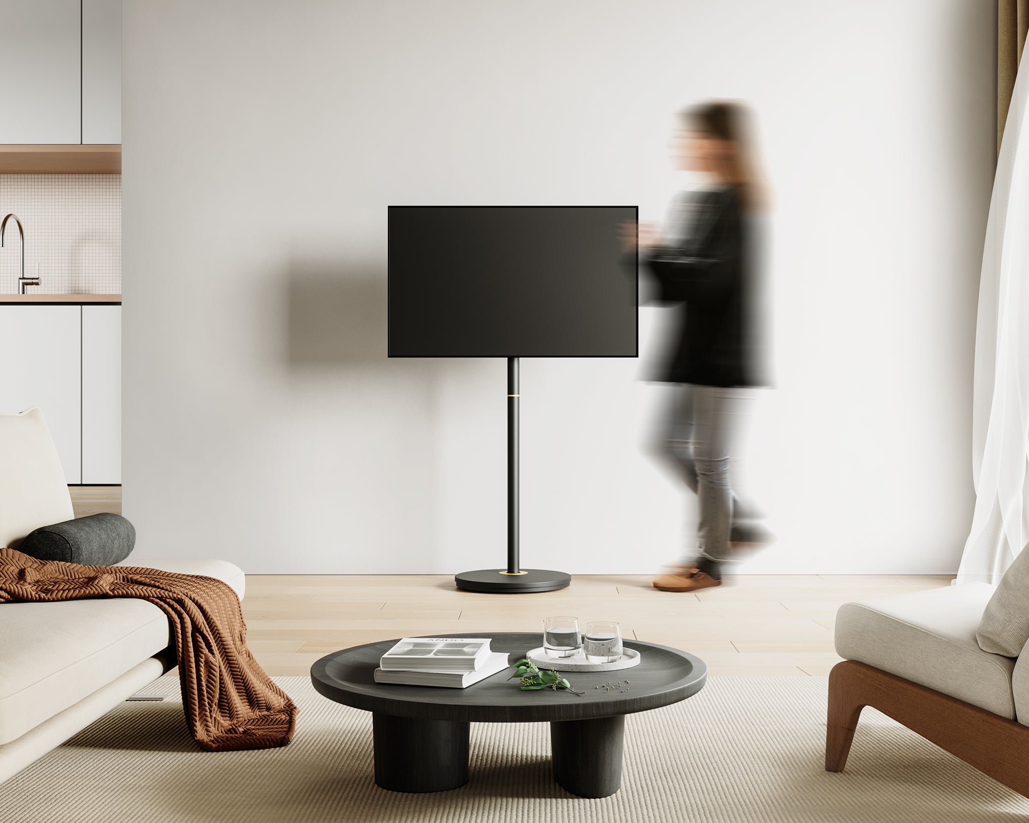 Master V2 FT48 Soporte para TV con Ruedas