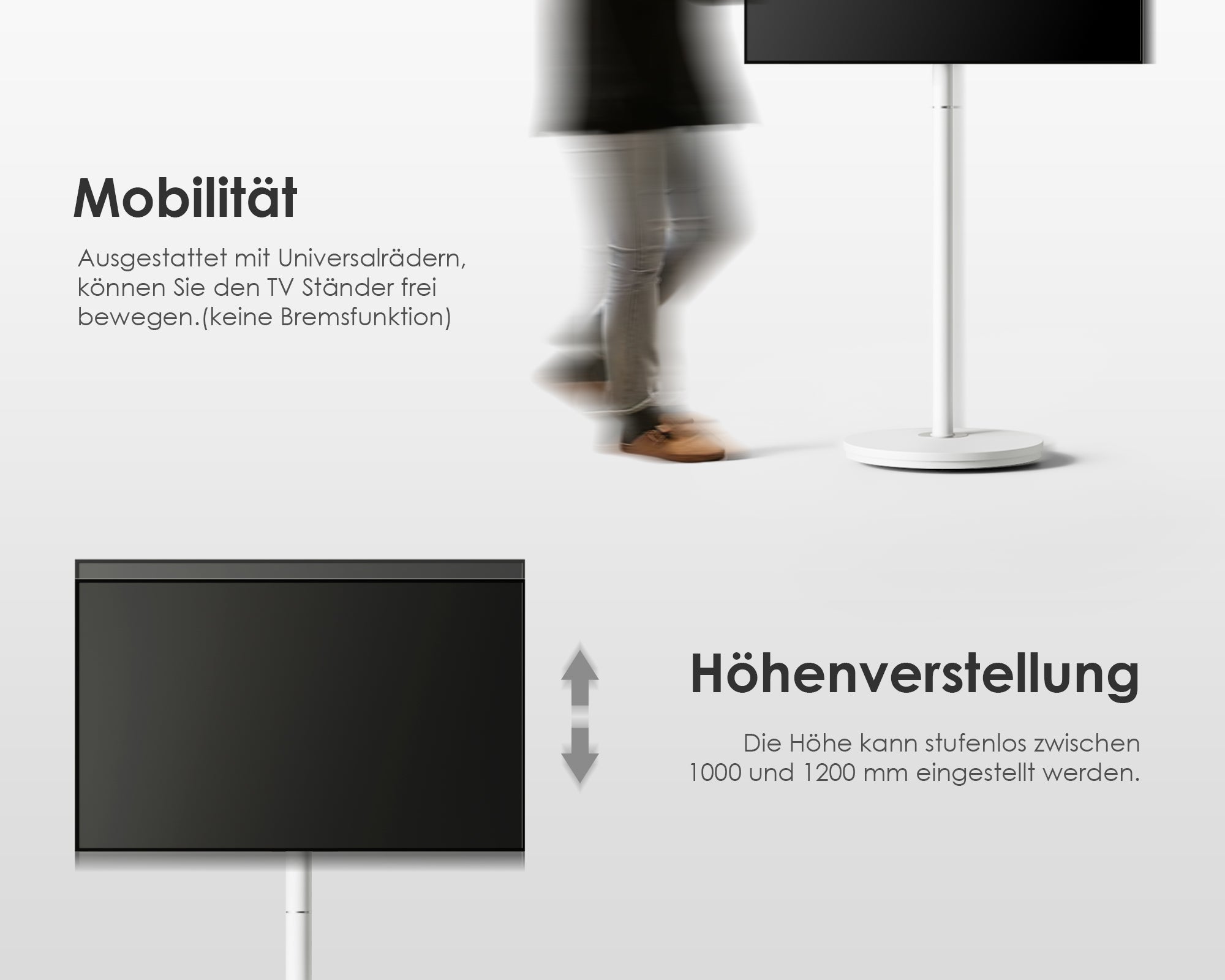 Master V2 FT48 TV-standaard met wielen