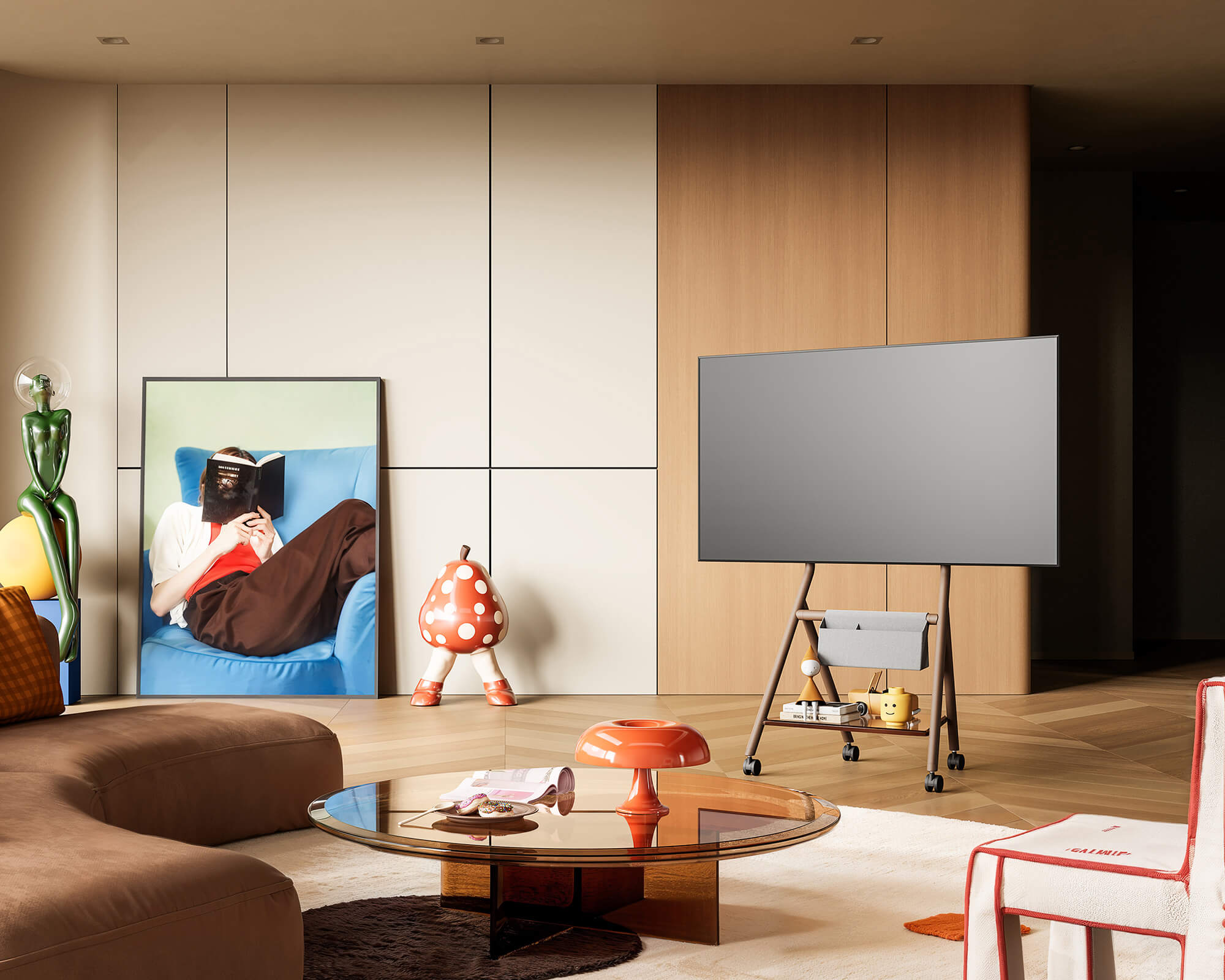 Collector TC65 TV-Ständer mit Rollen