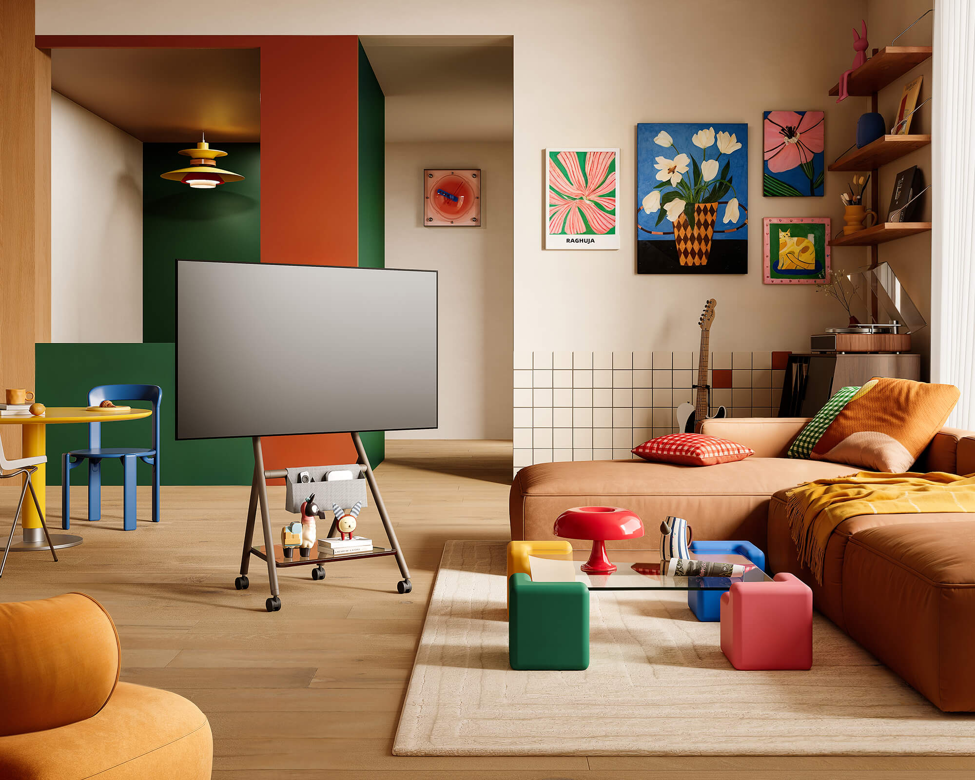 Collector TC65 TV-Ständer mit Rollen