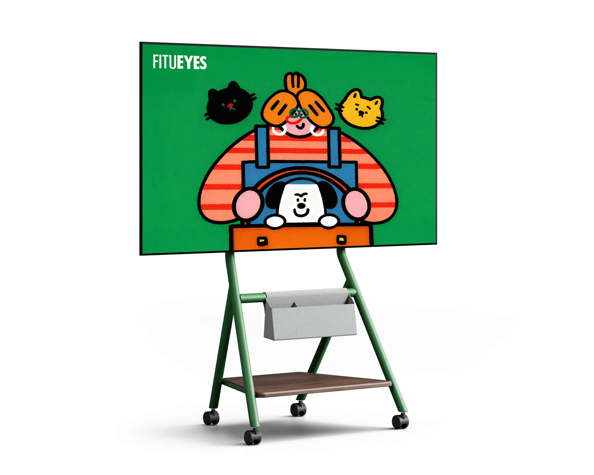 Collector TC65 TV-Ständer mit Rollen