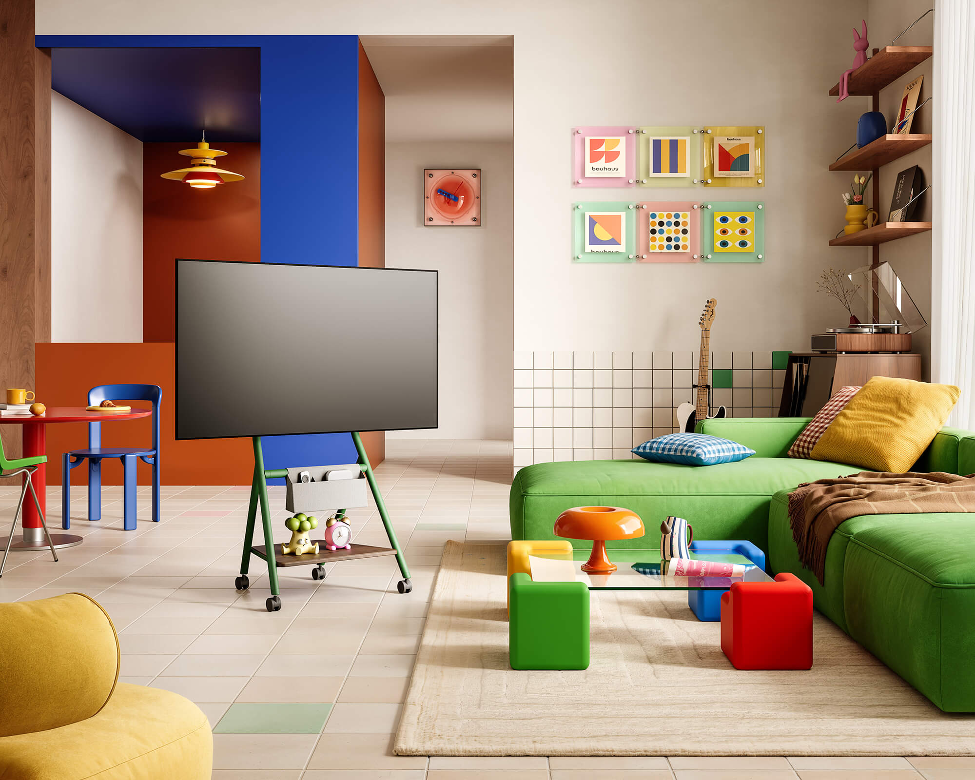 Collector TC65 TV-Ständer mit Rollen