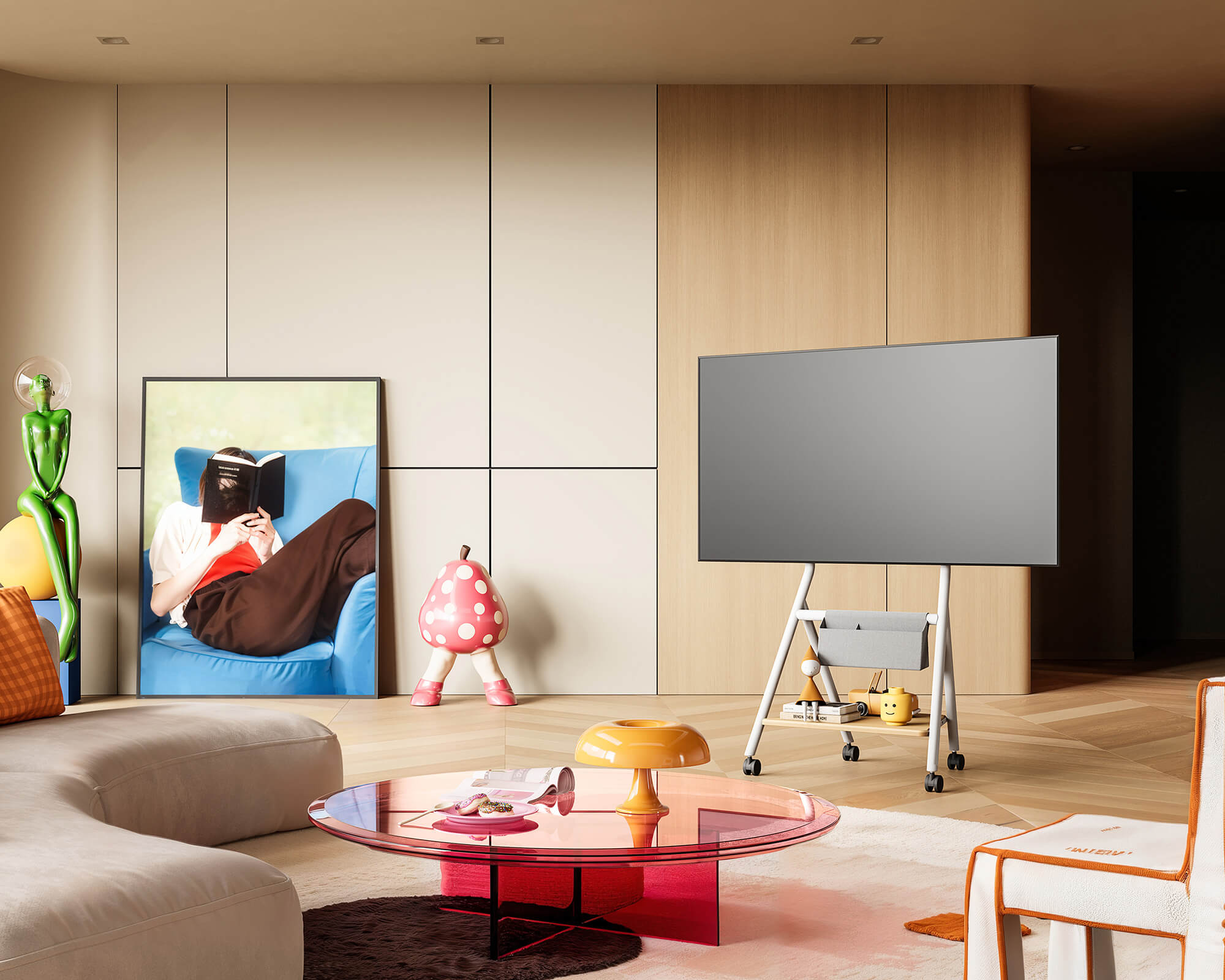 Collector TC65 TV-standaard met wielen