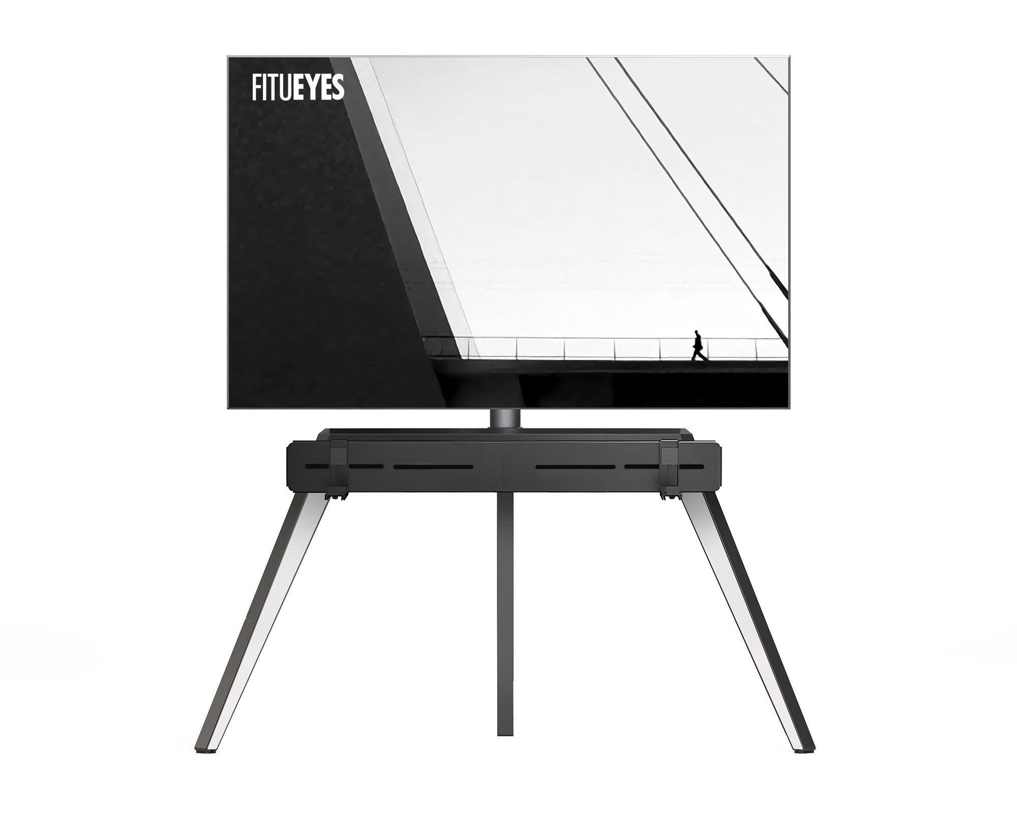 FITUEYES Picasso FT78 weißer TV-Ständer, mit Soundbar Haltung