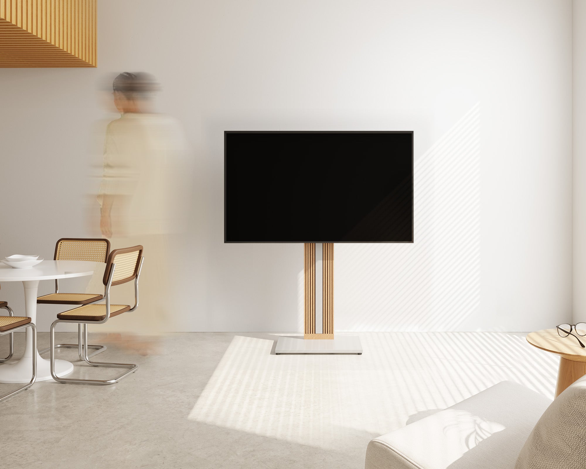 Weißer TV-Ständer für Esszimmer, Schlafzimmer